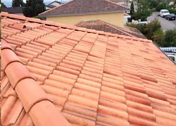 Après nettoyage de toiture par traitement